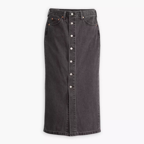 Levi's Button Midi Skirt - Picture 6 of 7